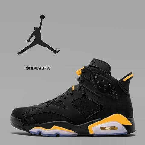 Black & Yellow High-Top Basketball Shoes